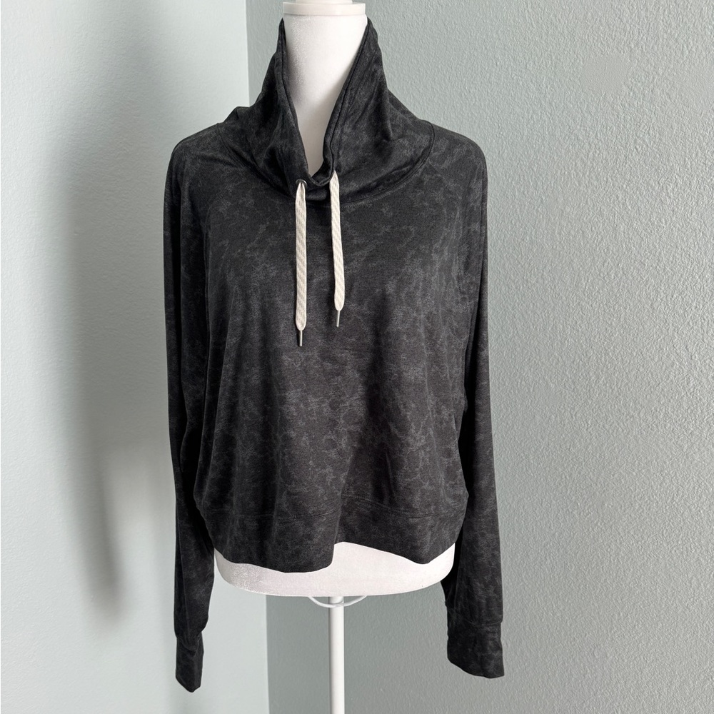 Vuori Black Cowl Neck Sweatshirt